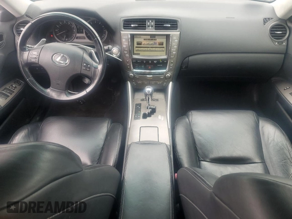 2010 Lexus IS 250 with VIN JTHCF5C28A5044059, listed as a Copart auction lot 59528575 with 97,837 mi miles and Clean title. Bid and sale history available at DreamBid. Image 8.