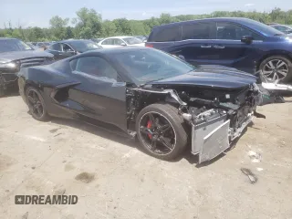 2021 Chevrolet Corvette 2LT with VIN 1G1YB2D48M5115825, listed as a Copart auction lot 59955344 with 8,708 mi miles and Salvage Title. Bid and sale history available at carsss.com. Image 4.