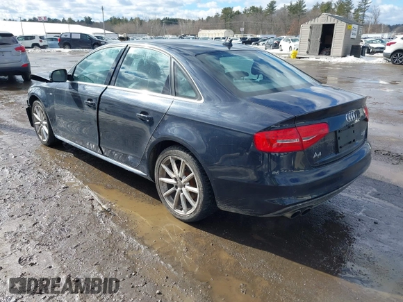 2014 Audi A4 Premium Plus with VIN WAUFFAFL7EN044343, listed as a IAAI auction lot 41636051 with 126,610 mi miles. Bid and sale history available at carsss.com. Image 3.