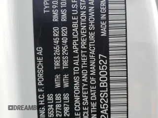 2025 Porsche Macan z VIN WP1AA2A52SLB00527, wystawiony jako Copart lot #47175915 z przebiegiem Nie podano mil oraz Nie do naprawy • Non repairable. Historia ofert i sprzedaży dostępna na DreamBid. Obrazek 13.