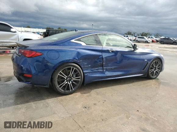 2018 Infiniti Q60 Sport with VIN JN1EV7EKXJM342904, listed as a Copart auction lot 84344174 with 32,239 mi miles and Non Repairable. Bid and sale history available at DreamBid. Image 3.