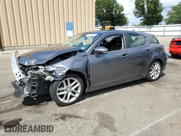 2015 Lexus CT 200h with VIN JTHKD5BH1F2239341, listed as a Copart auction lot 62051495 with 86,804 mi miles and Salvage title. Bid and sale history available at DreamBid. Image 1.