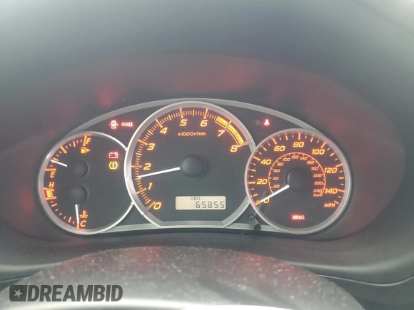 2013 Subaru WRX WRX with VIN JF1GR7E6XDG876443, listed as a Copart auction lot 55833105 with 65,855 mi miles and Salvage title. Bid and sale history available at DreamBid. Image 9.