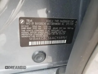 2010 BMW 7 Series 750Li xDrive with VIN WBAKC8C56ACY68961, listed as a Copart auction lot 62660015 with 180,567 mi miles and Clean title. Bid and sale history available at DreamBid. Image 12.