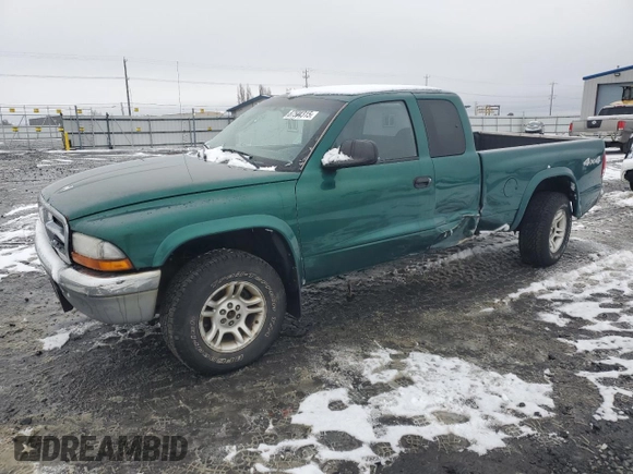 2004 Dodge Dakota SLT with VIN 1D7HG42N64S597573, listed as a Copart auction lot 87504315 with 188,865 mi miles and Salvage Title. Bid and sale history available at carsss.com. Image 1.