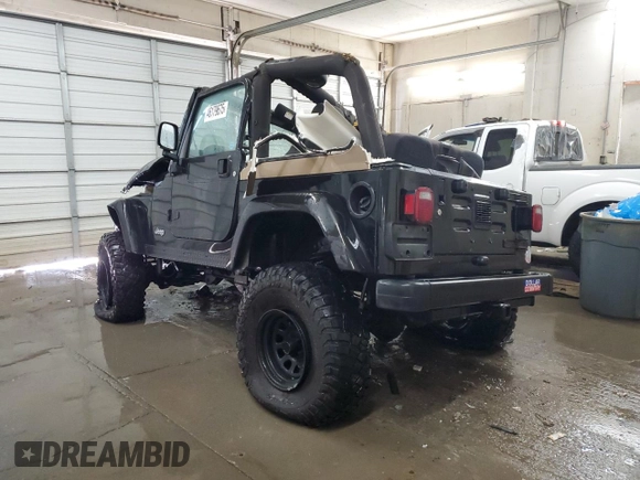 2003 Jeep Wrangler Rubicon with VIN 1J4FA69S13P337927, listed as a Copart auction lot 46179675 with 125,426 mi miles and Non repairable. Bid and sale history available at DreamBid. Image 2.