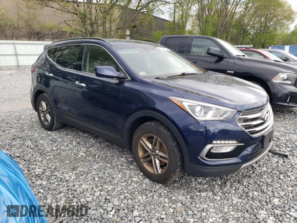 2017 Hyundai Santa Fe 2.4L z VIN 5XYZUDLB5HG483135, wystawiony jako Copart lot #55426735 z przebiegiem 93 470 mil mil oraz Szkoda całkowita • Salvage title. Historia ofert i sprzedaży dostępna na DreamBid. Obrazek 4.