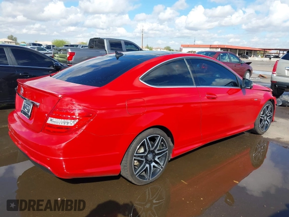 2015 Mercedes-Benz C-Class C 250 with VIN WDDGJ4HB8FG372362, listed as a IAAI auction lot 41735759 with 96,465 mi miles. Bid and sale history available at carsss.com. Image 4.