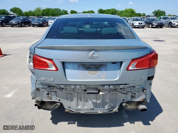 2010 Lexus IS 250 with VIN JTHBF5C23A5122498, listed as a Copart auction lot 53990405 with 190,839 mi miles and Salvage Title. Bid and sale history available at carsss.com. Image 6.