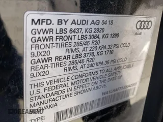 2018 Audi Q7 Premium Plus z VIN WA1LHAF77JD042203, wystawiony jako Copart lot #63196135 z przebiegiem 57 280 mil mil oraz Szkoda całkowita • Salvage title. Historia ofert i sprzedaży dostępna na DreamBid. Obrazek 13.