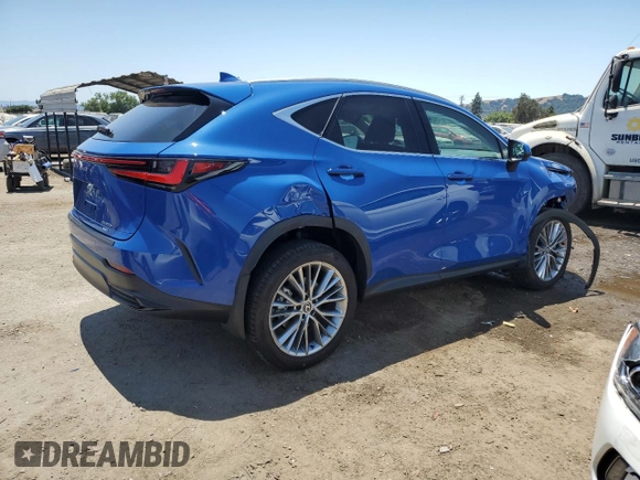 2025 Lexus NX 350h Luxury z VIN 2T2HKCEZ3SC032645, wystawiony jako Copart lot #62222545 z przebiegiem 6 185 mil mil oraz Szkoda całkowita • Salvage title. Historia ofert i sprzedaży dostępna na DreamBid. Obrazek 3.