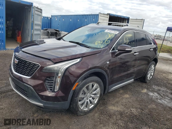 2021 Cadillac XT4 FWD Premium Luxury z VIN 1GYFZCR45MF080027, wystawiony jako Copart lot #46195835 z przebiegiem Nie podano mil oraz Nie do naprawy • Non repairable. Historia ofert i sprzedaży dostępna na DreamBid. Obrazek 1.