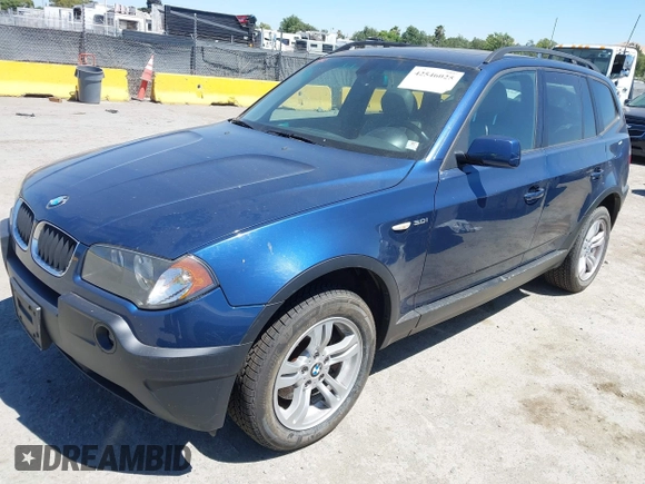 2005 BMW X3 3.0i with VIN WBXPA93425WD01748, listed as a IAAI auction lot 42546025 with 154,275 mi miles and . Bid and sale history available at DreamBid. Image 2.