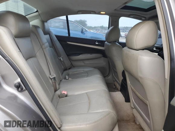 2007 Infiniti G35 Journey with VIN JNKBV61E67M725255, listed as a Copart auction lot 76251064 with 214,985 mi miles and Salvage Title. Bid and sale history available at DreamBid. Image 11.