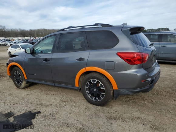 2019 Nissan Pathfinder SV with VIN 5N1DR2MM3KC616837, listed as a Copart auction lot 46539605 with 137,576 mi miles and Salvage Title. Bid and sale history available at carsss.com. Image 2.