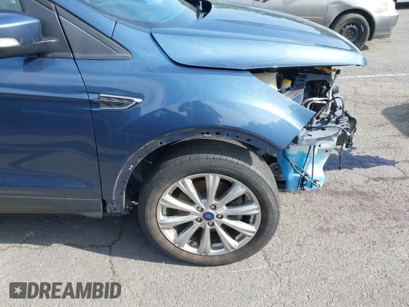 2018 Ford Escape Titanium with VIN 1FMCU9J92JUB01162, listed as a IAAI auction lot 42495112 with 96,280 mi miles and . Bid and sale history available at DreamBid. Image 19.