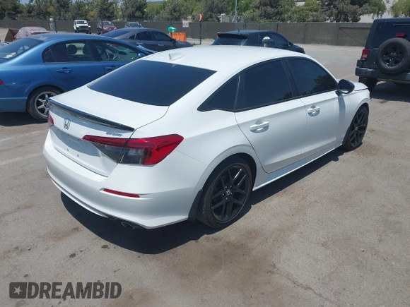 2023 Honda Civic Sport with VIN 2HGFE2F53PH513552, listed as a IAAI auction lot 42595794 with 24,674 mi miles and . Bid and sale history available at DreamBid. Image 4.