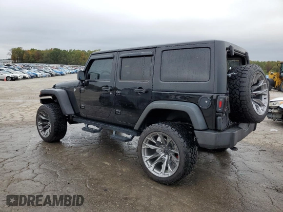 2018 Jeep Wrangler JK Unlimited Sport S with VIN 1C4HJWDGXJL837610, listed as a Copart auction lot 79299724 with 101,437 mi miles and Salvage Title. Bid and sale history available at carsss.com. Image 2.
