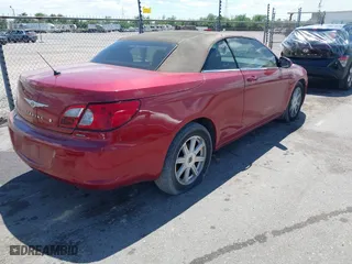 2008 Chrysler Sebring Touring with VIN 1C3LC55R68N619956, listed as a IAAI auction lot 42027582 with 132,870 mi miles. Bid and sale history available at carsss.com. Image 4.