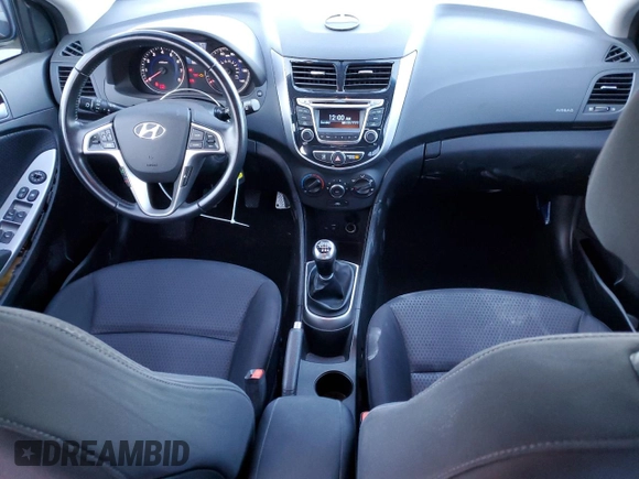 2015 Hyundai Accent Sport with VIN KMHCU5AE0FU201483, listed as a Copart auction lot 80882664 with 66,292 mi miles and Salvage Title. Bid and sale history available at carsss.com. Image 8.