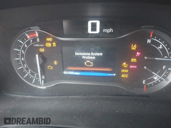 2020 Honda Ridgeline Sport with VIN 5FPYK3F13LB023123, listed as a IAAI auction lot 41694273 with 51,934 mi miles and . Bid and sale history available at DreamBid. Image 7.