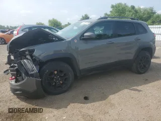 2019 Jeep Cherokee Trailhawk with VIN 1C4PJMBX6KD425554, listed as a Copart auction lot 61097135 with 97,452 mi miles and Salvage title. Bid and sale history available at DreamBid. Image 1.