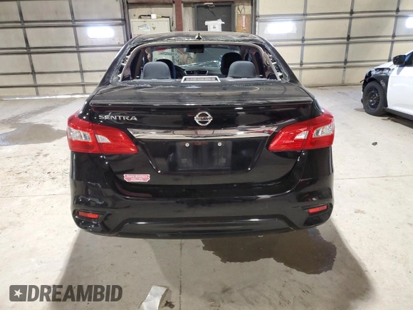 2017 Nissan Sentra S with VIN 3N1AB7AP9HY279584, listed as a Copart auction lot 47652215 with 53,881 mi miles and Salvage Title. Bid and sale history available at carsss.com. Image 6.