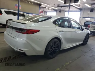 2025 Toyota Camry LE with VIN 4T1DAACK1SU508776, listed as a Copart auction lot 53907435 with 15,472 mi miles and Salvage Title. Bid and sale history available at carsss.com. Image 3.