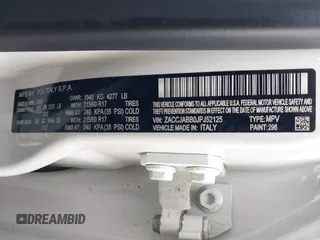 2018 Jeep Renegade Altitude z VIN ZACCJABB0JPJ52125, wystawiony jako IAAI lot #42262220 z przebiegiem 67 857 mil mil oraz . Historia ofert i sprzedaży dostępna na DreamBid. Obrazek 9.