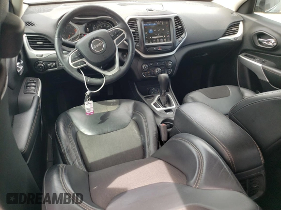 2018 Jeep Cherokee Latitude Plus with VIN 1C4PJLLB1JD531485, listed as a Copart auction lot 53852045 with 114,888 mi miles and Salvage title. Bid and sale history available at DreamBid. Image 8.