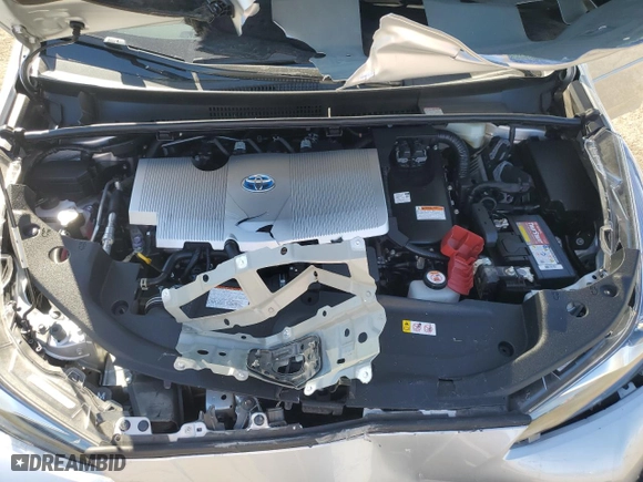 2021 Toyota Prius L Eco with VIN JTDKAMFU8M3135691, listed as a Copart auction lot 45679435 with 40,846 mi miles and Salvage Title. Bid and sale history available at carsss.com. Image 12.