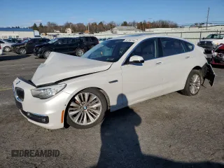 2017 BMW 5 Series 535i xDrive with VIN WBA5M4C33HD187078, listed as a Copart auction lot 84708754 with Not provided miles and Salvage title. Bid and sale history available at DreamBid. Image 1.
