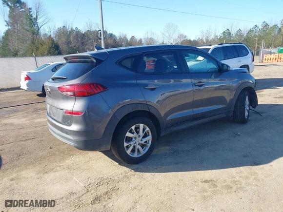 2021 Hyundai Tucson SE with VIN KM8J23A49MU337701, listed as a IAAI auction lot 41653092 with 95,294 mi miles. Bid and sale history available at carsss.com. Image 4.