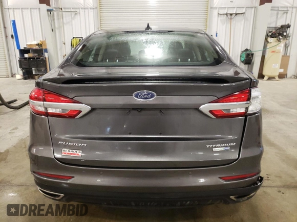 2019 Ford Fusion Titanium with VIN 3FA6P0D96KR222453, listed as a Copart auction lot 48074555 with 122,998 mi miles and Salvage Title. Bid and sale history available at carsss.com. Image 6.