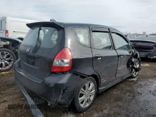 2008 Honda Fit Sport with VIN JHMGD386X8S021501, listed as a Copart auction lot 46508985 with 196,303 mi miles and Salvage Title. Bid and sale history available at carsss.com. Image 3.
