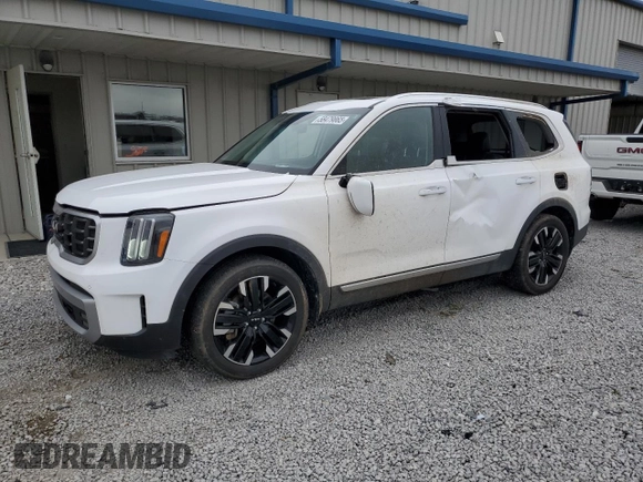 2023 Kia Telluride SX Prestige X-Line z VIN 5XYP5DGC4PG364580, wystawiony jako Copart lot #58479865 z przebiegiem 21 436 mil mil oraz Szkoda całkowita • Salvage title. Historia ofert i sprzedaży dostępna na DreamBid. Obrazek 1.