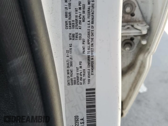 2022 Ram 1500 Big Horn z VIN 1C6RRFBG2NN423920, wystawiony jako Copart lot #50741045 z przebiegiem 112 199 mil mil oraz Szkoda całkowita • Salvage title. Historia ofert i sprzedaży dostępna na DreamBid. Obrazek 12.