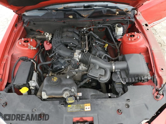 2012 Ford Mustang V6 Premium with VIN 1ZVBP8AM0C5228850, listed as a Copart auction lot 46645355 with 206,999 mi miles and Salvage Title. Bid and sale history available at carsss.com. Image 11.