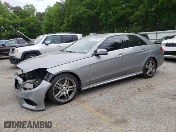 2014 Mercedes-Benz E 350 Luxury with VIN WDDHF8JB9EA904419, listed as a Copart auction lot 53735485 with 98,390 mi miles and Salvage Title. Bid and sale history available at DreamBid. Image 1.