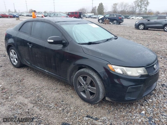 2010 Kia Forte Koup EX with VIN KNAFU6A29A5161112, listed as a IAAI auction lot 40906616 with 162862 miles. Bid and sale history available at carsss.com. Image 1.