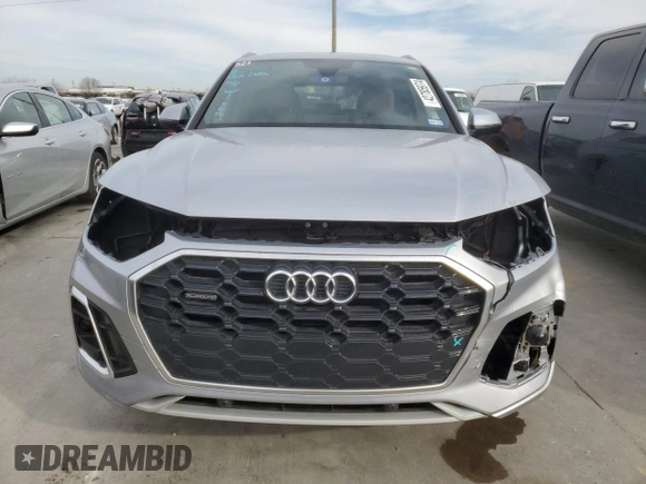 2023 Audi Q5 S line Premium z VIN WA1GAAFY3P2155990, wystawiony jako Copart lot #42785974 z przebiegiem Nie podano mil oraz Szkoda całkowita • Salvage title. Historia ofert i sprzedaży dostępna na DreamBid. Obrazek 5.