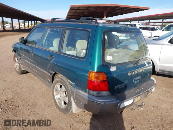 1998 Subaru Forester S with VIN JF1SF6554WH759085, listed as a IAAI auction lot 41794273 with 152,949 mi miles. Bid and sale history available at carsss.com. Image 3.
