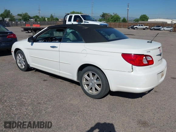 2008 Chrysler Sebring Limited with VIN 1C3LC65MX8N231008, listed as a IAAI auction lot 42617109 with 208,126 mi miles and . Bid and sale history available at DreamBid. Image 3.