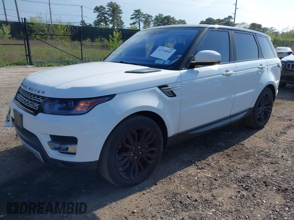 2017 Land Rover Range Rover Sport with VIN SALWR2FE4HA176613, listed as a IAAI auction lot 42134045 with 54,060 mi miles and . Bid and sale history available at DreamBid. Image 2.