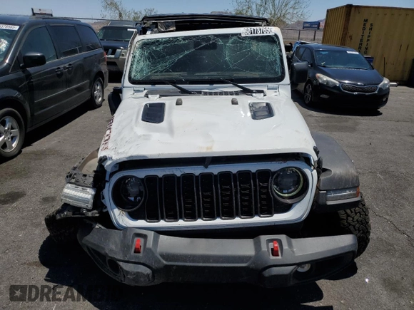2024 Jeep Wrangler Rubicon with VIN 1C4PJXFG1RW300794, listed as a Copart auction lot 60173765 with 22,652 mi miles and Clean title. Bid and sale history available at DreamBid. Image 5.