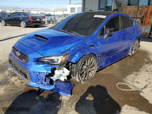 2019 Subaru STI S209 with VIN JF1VA2Z65K9829236, listed as a Copart auction lot 49910475 with 65,874 mi miles and Salvage Title. Bid and sale history available at carsss.com. Image 1.