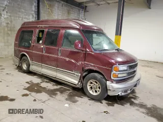 2002 Chevrolet Express with VIN 1GBFG15R921215686, listed as a Copart auction lot 75614424 with Not Provided miles and Salvage Title. Bid and sale history available at carsss.com. Image 4.