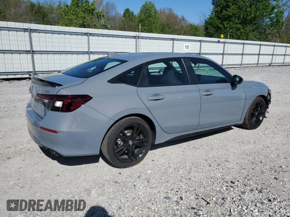 2025 Honda Civic Si with VIN 2HGFE1E59SH474101, listed as a Copart auction lot 51565695 with 6,988 mi miles and Salvage title. Bid and sale history available at DreamBid. Image 3.