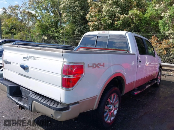 2009 Ford F-150 XL with VIN 1FTPW14VX9KC12608, listed as a IAAI auction lot 41994846 with 279,269 mi miles. Bid and sale history available at carsss.com. Image 4.