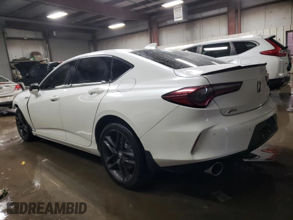 2025 Acura TLX w/A-Spec Package with VIN 19UUB6F5XSA000006, listed as a Copart auction lot 82973034 with 671 mi miles and Salvage Title. Bid and sale history available at DreamBid. Image 2.